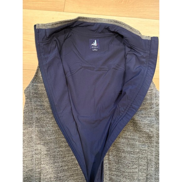 Johnnie-O Full Zip Vest BOYS Size 10 Quarry Heathered Grey Blue Liner - Picture 9 of 13